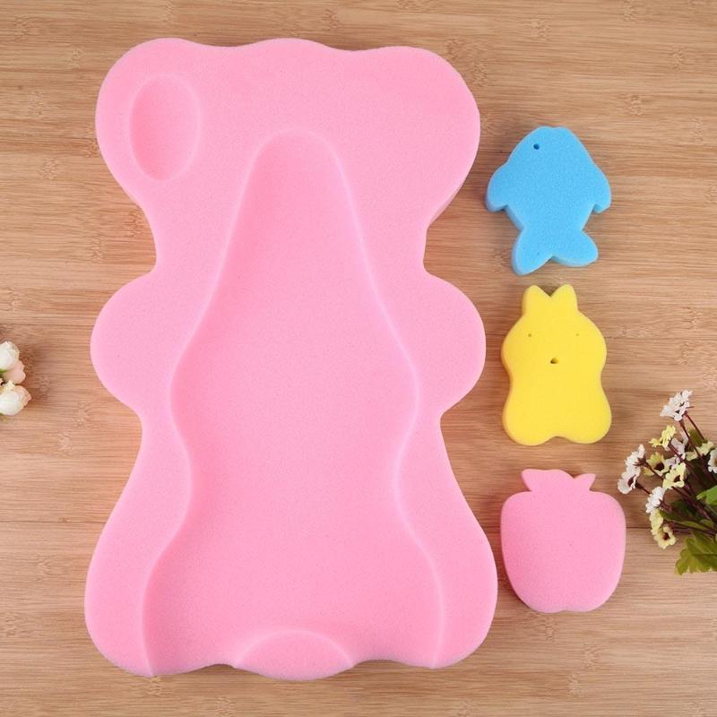 Baby Bath Sponge Support with Toy Sponges